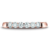 3mm 6-Stone Round Diamond Wedding Band by Benchmark in 14K Rose Gold 0.48 ctw thumb 1