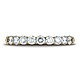 3mm 9-Stone Round Diamond Wedding Band by Benchmark in Solid 14K Yellow Gold 0.72ctw thumb 1
