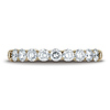 3mm 9-Stone Round Diamond Wedding Band by Benchmark in Solid 14K Yellow Gold 0.72ctw thumb 1