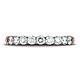 3mm 9-Stone Round Diamond Wedding Band by Benchmark in Solid 14K Rose Gold 0.72ctw thumb 1