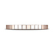 2mm Checkered Row Wedding Band by Benchmark Rings in 14K Rose Gold thumb 1