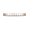 2mm Checkered Row Wedding Band by Benchmark Rings in 14K Rose Gold thumb 1