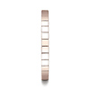 2mm Checkered Row Wedding Band by Benchmark Rings in 14K Rose Gold thumb 2