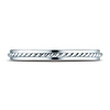 2mm 14K White Gold Braided Cord Ring Wedding Band thumb 0