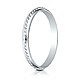 2mm 14K White Gold Braided Cord Ring Wedding Band thumb 1