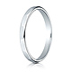2mm Faceted Wedding Band in Solid 14K White Gold thumb 1