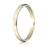 2mm Faceted Wedding Band in Solid 14K Yellow Gold thumb 1