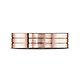 6mm Double Grooved Satin Flat Wedding Band by Benchmark Rings in 14K Rose Gold thumb 2